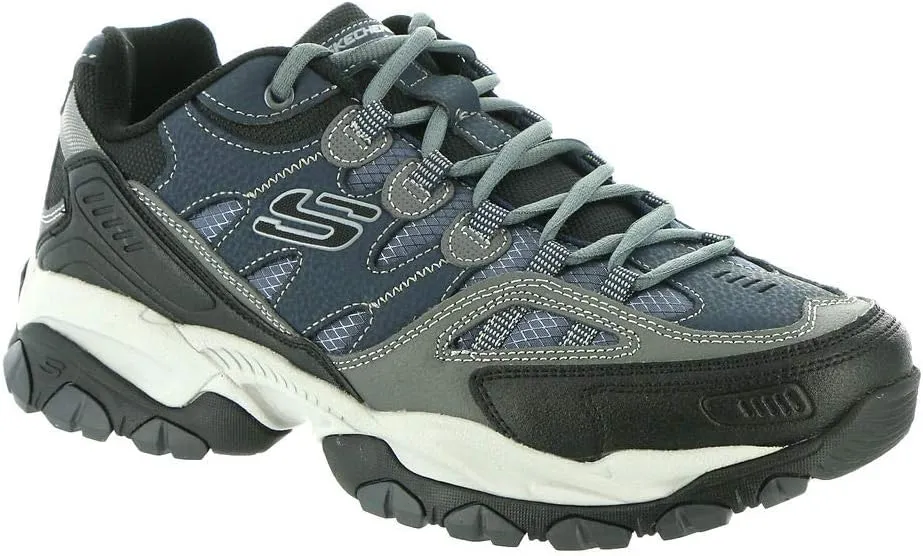 Skechers Men's Skechers Men's Sparta 2.0 Leather and Mesh Lace up Sneaker