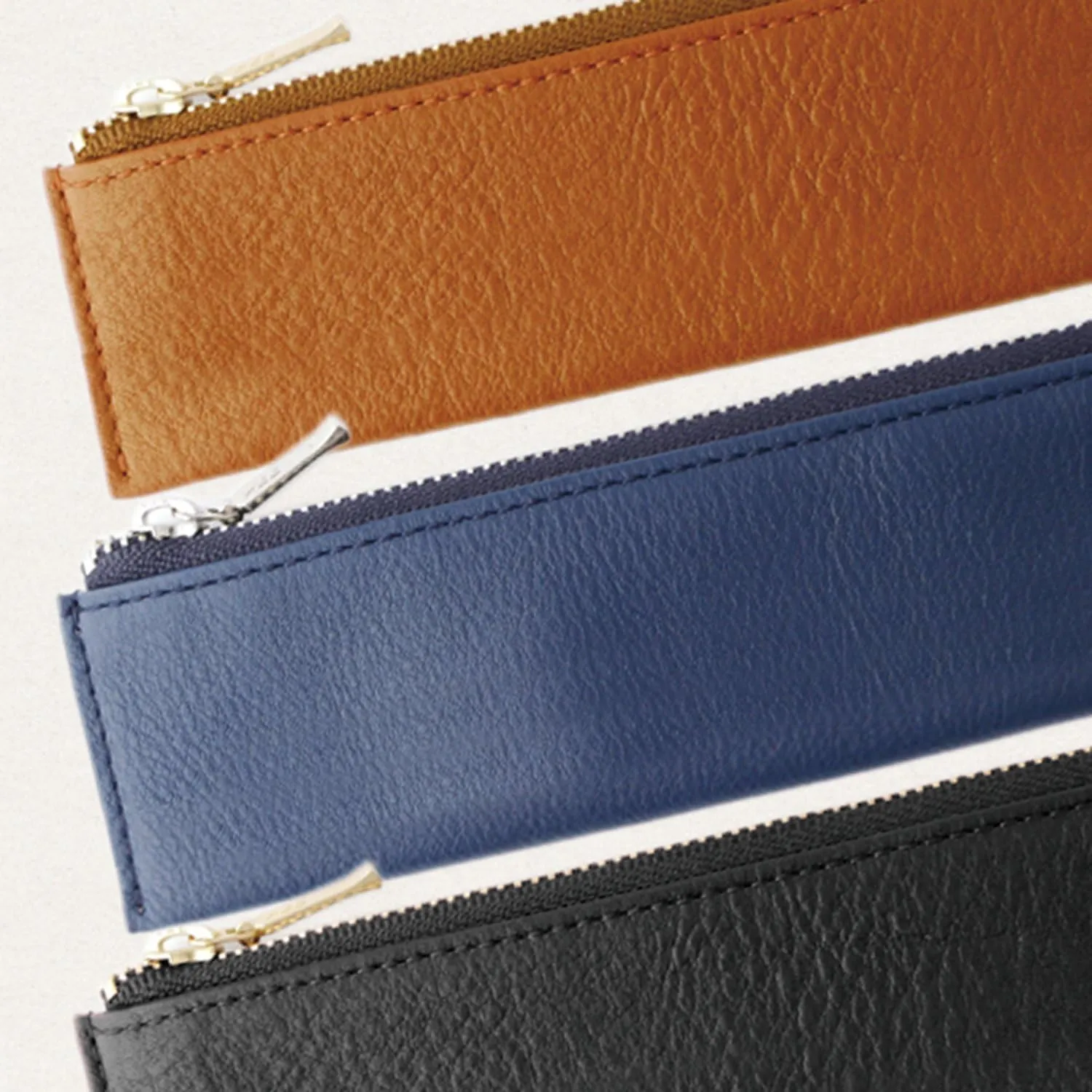 Slip-On OSL-1601 Mini OSL Leather Flat Pen Case