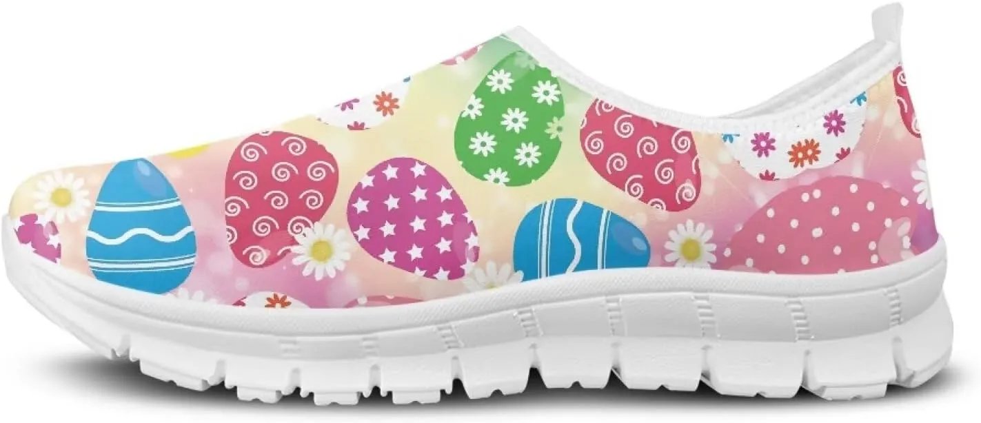 Slip On Walking Shoes for Women Casual Shoes Novelty Patterns Work Shoes