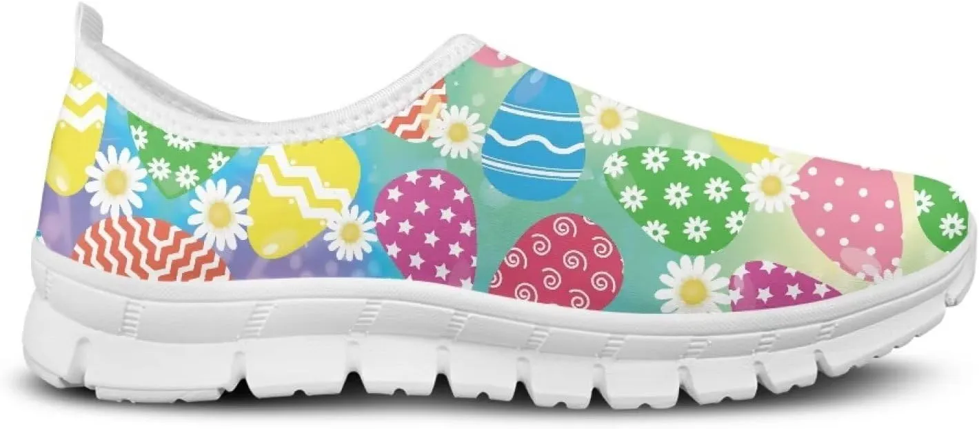Slip On Walking Shoes for Women Casual Shoes Novelty Patterns Work Shoes