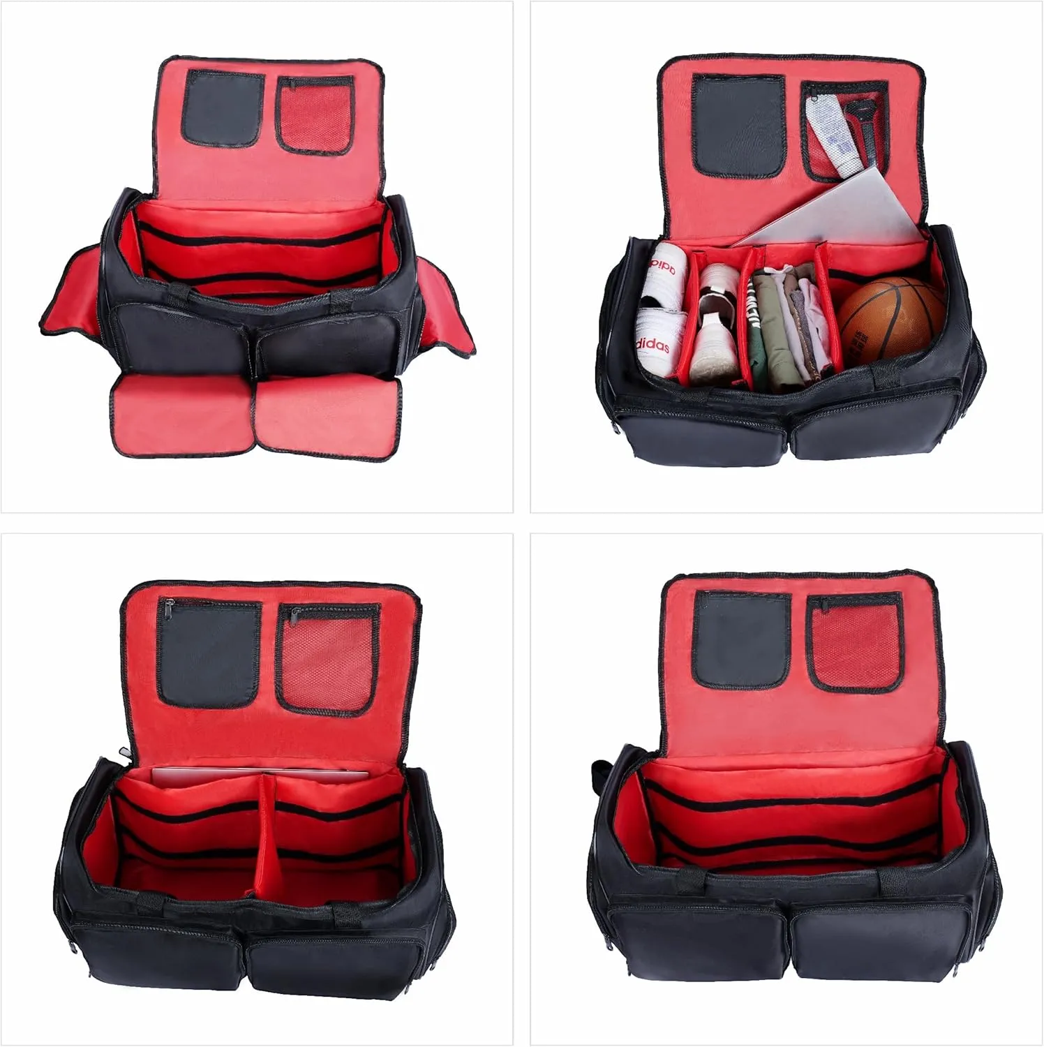 Sneaker Duffel Travel Bag for Men Shoe Bags for Travel Sneaker Bag Basketball Outdoor Sports Gym Bag Travel shoe bag With 3 Adjustable Compartment Dividers Travel Shoe Bags