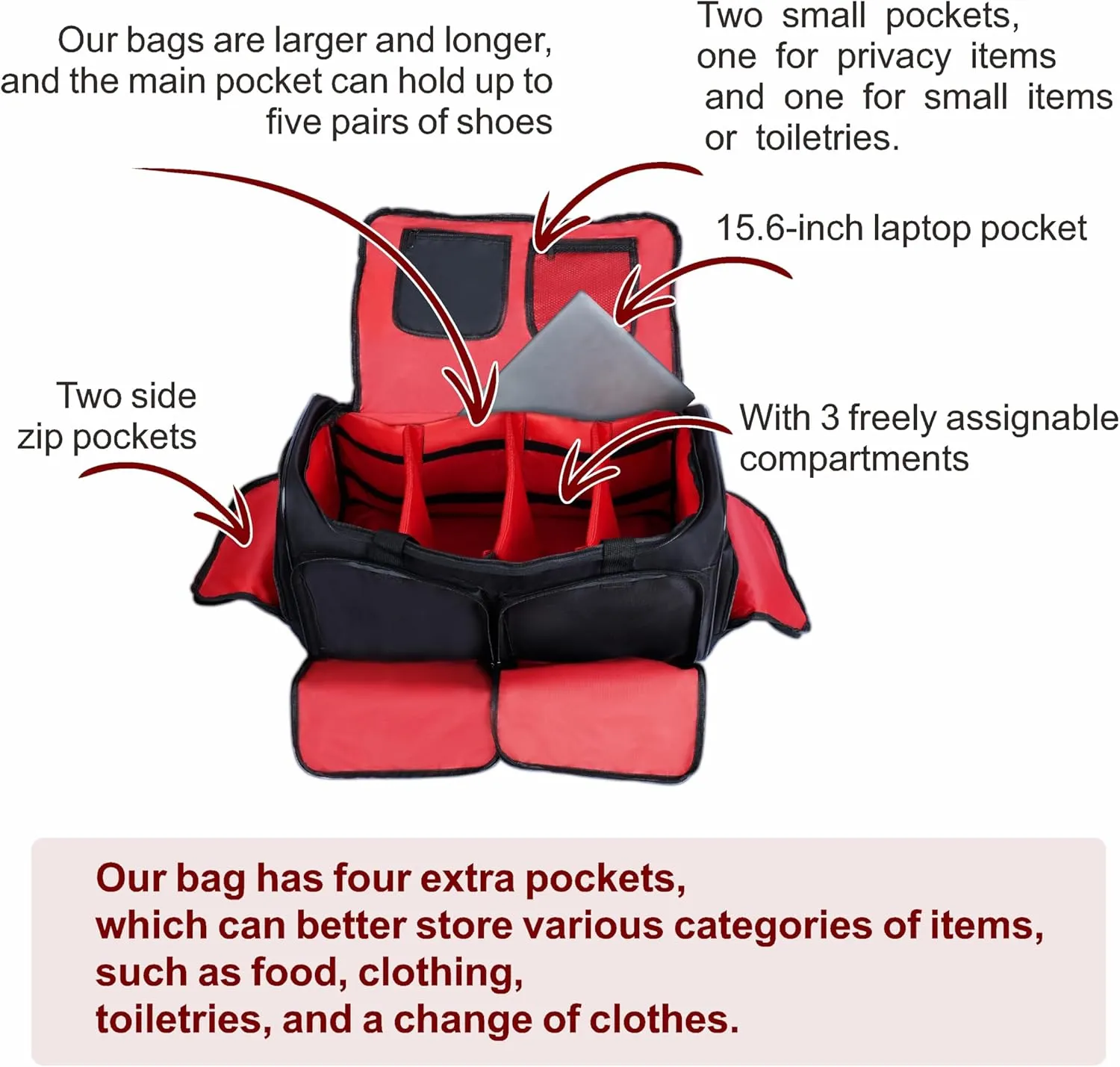 Sneaker Duffel Travel Bag for Men Shoe Bags for Travel Sneaker Bag Basketball Outdoor Sports Gym Bag Travel shoe bag With 3 Adjustable Compartment Dividers Travel Shoe Bags