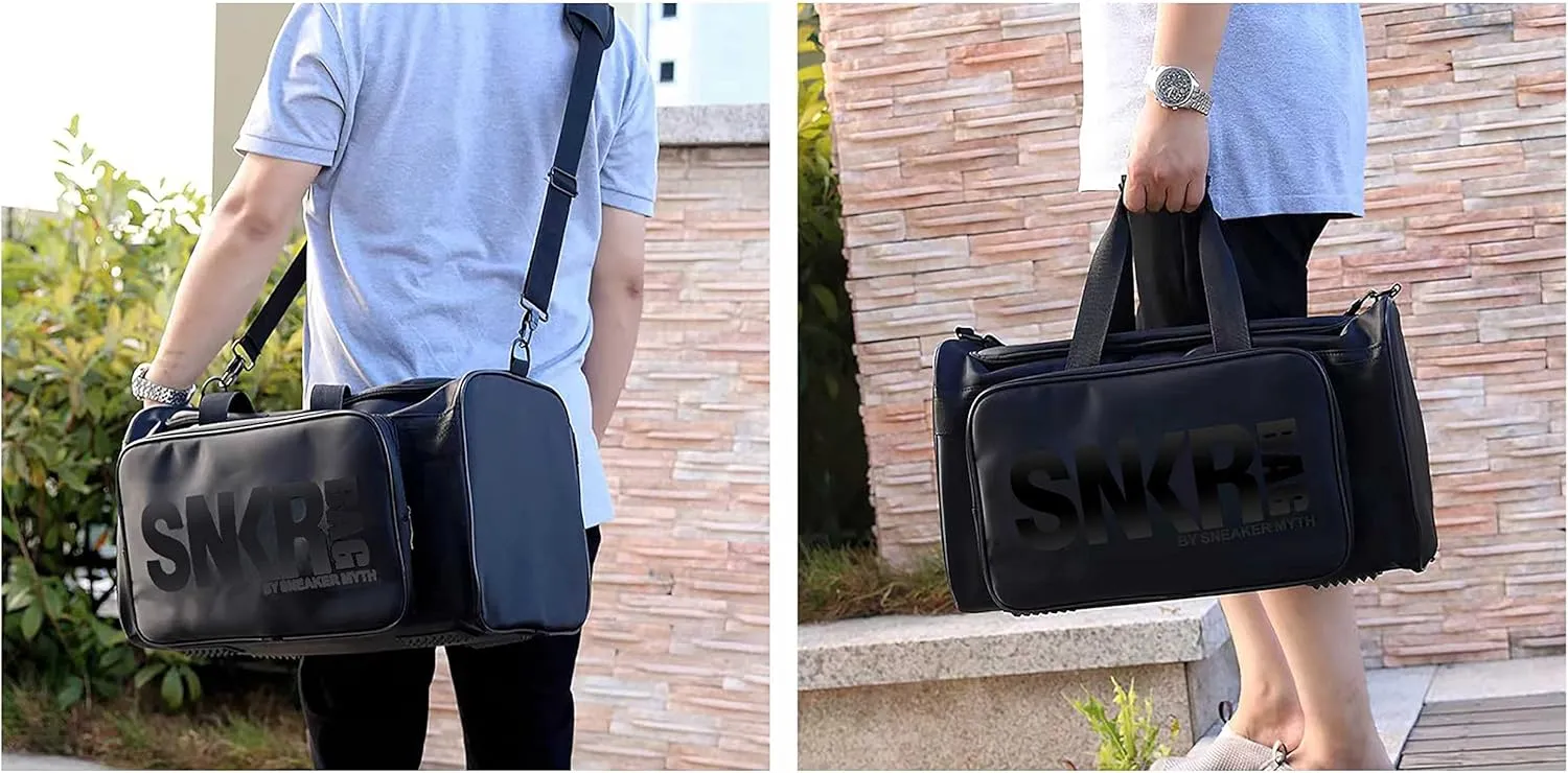 Sneaker Duffel Travel Bag for Men Shoe Bags for Travel Sneaker Bag Basketball Outdoor Sports Gym Bag Travel shoe bag With 3 Adjustable Compartment Dividers Travel Shoe Bags