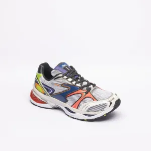 Sneaker fashion running Kendari 3.0 in mesh bianco con dettagli multicolore