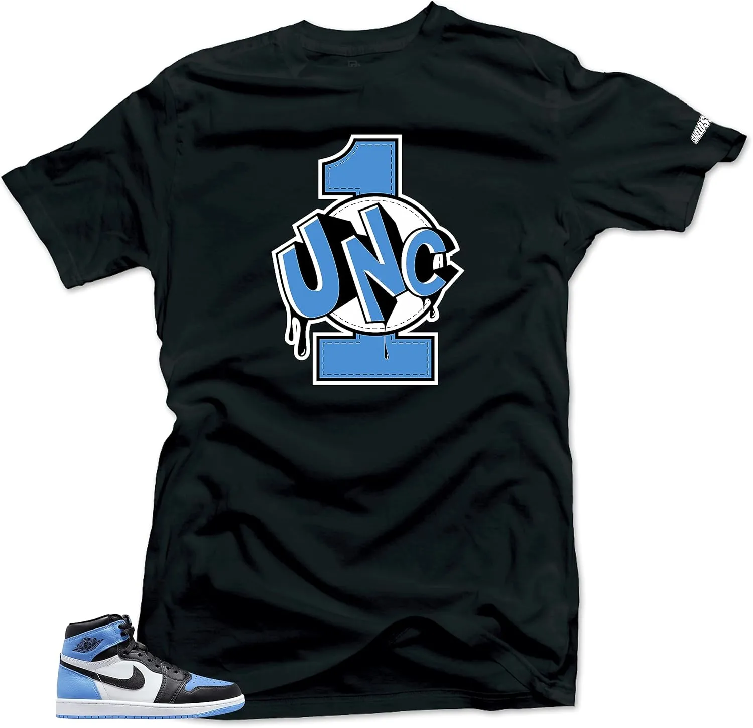 SNELOS Shirt to Match Jordan 1 UNC Toe Match Sneaker tee