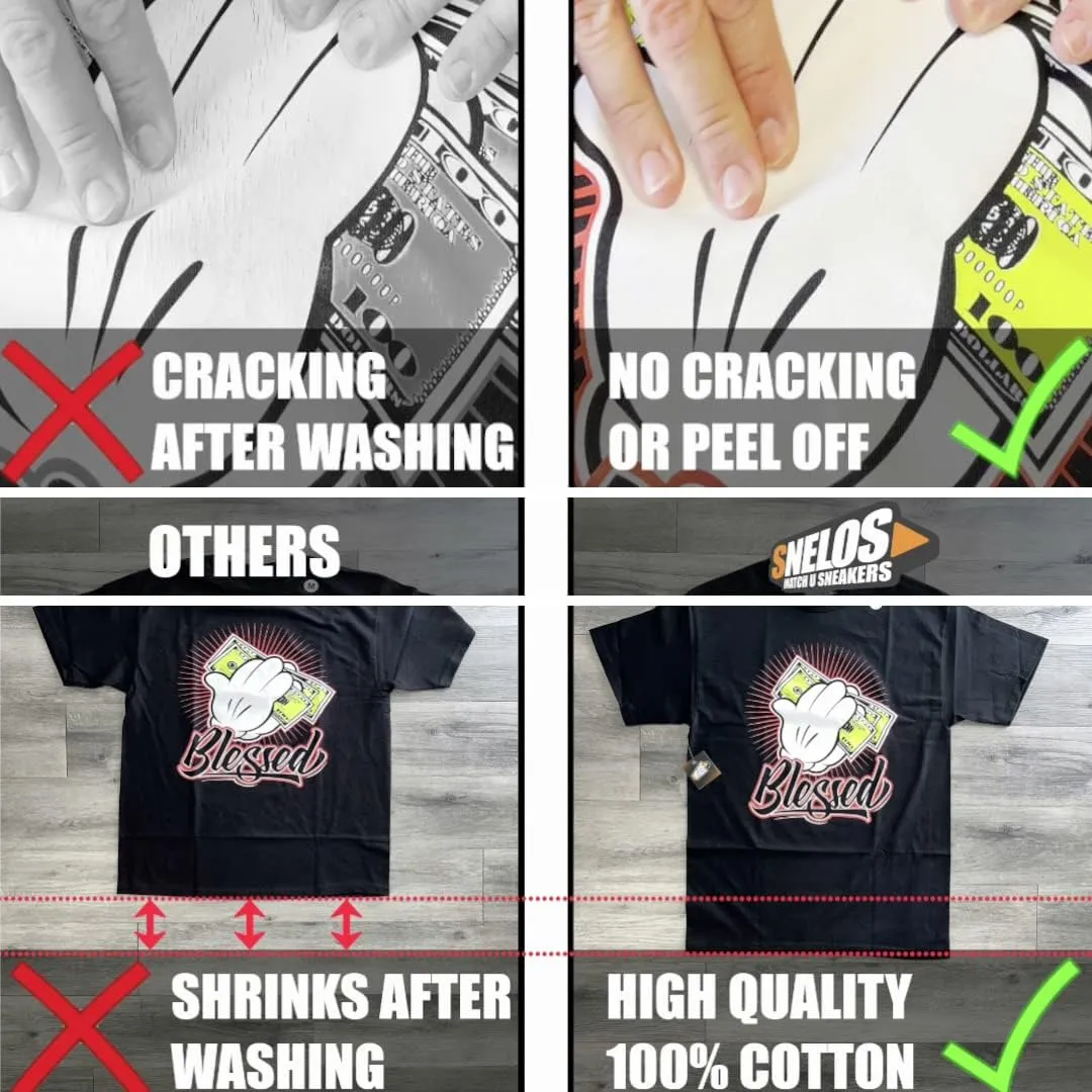 SNELOS Shirt to Match Jordan 1 UNC Toe Match Sneaker tee