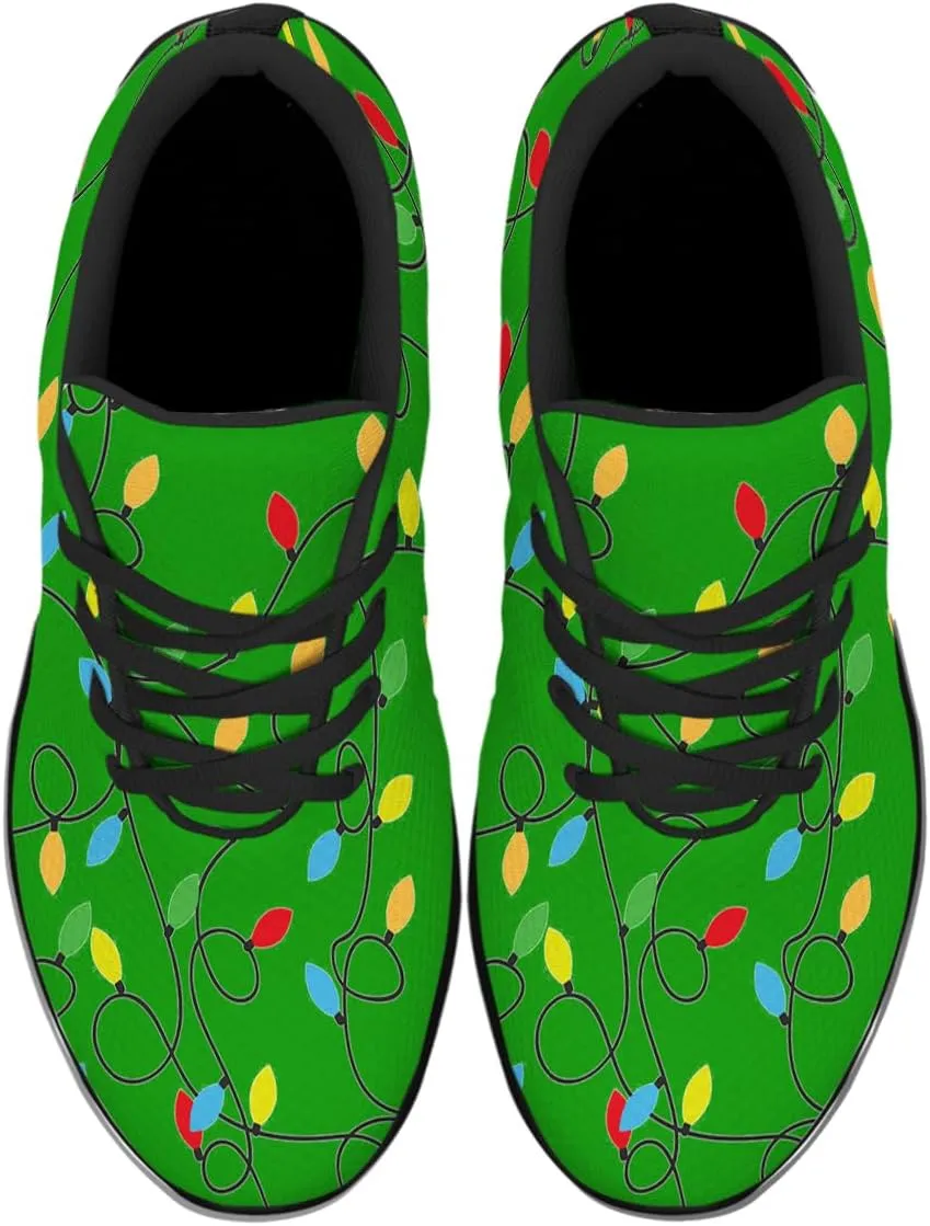 Sonzj-II Christmas Shoes Women Running Shoes Men Lightweight Walking Sneakers Mesh Athletic Sport Shoes