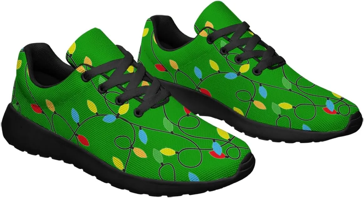Sonzj-II Christmas Shoes Women Running Shoes Men Lightweight Walking Sneakers Mesh Athletic Sport Shoes