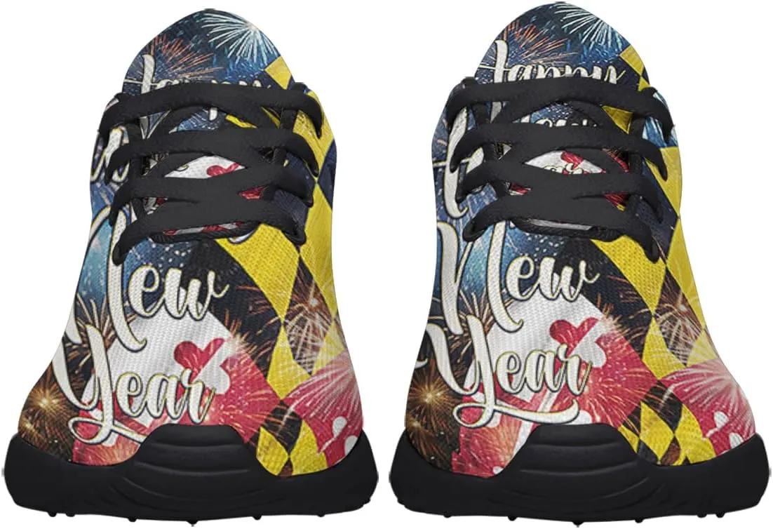 Sonzj-II Maryland Shoes Mens Womens Athletic Walking Sneakers Running Shoes Mesh Breathable Low Top Anti-Slip Trainers