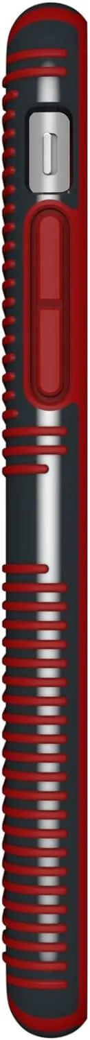 Speck Products CandyShell Grip Cell Phone Case for iPhone 8/7/6S/6 - Charcoal Grey/Dark Poppy Red