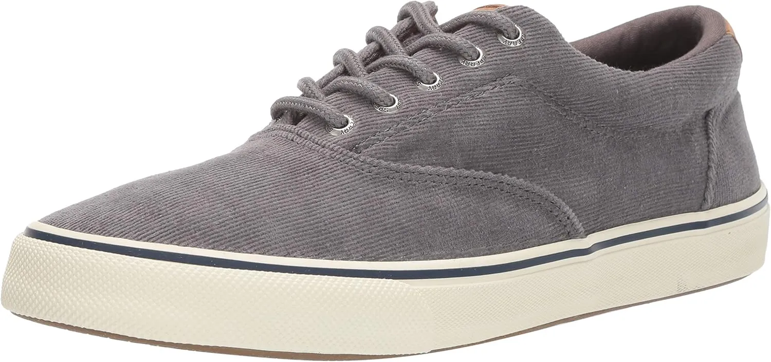 Sperry mens Striper Ii Cvo Corduroy Sneaker, Grey Cord, 7.5 US