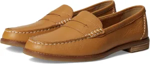 Sperry Women's Seaport Penny Loafer, Tan, 7