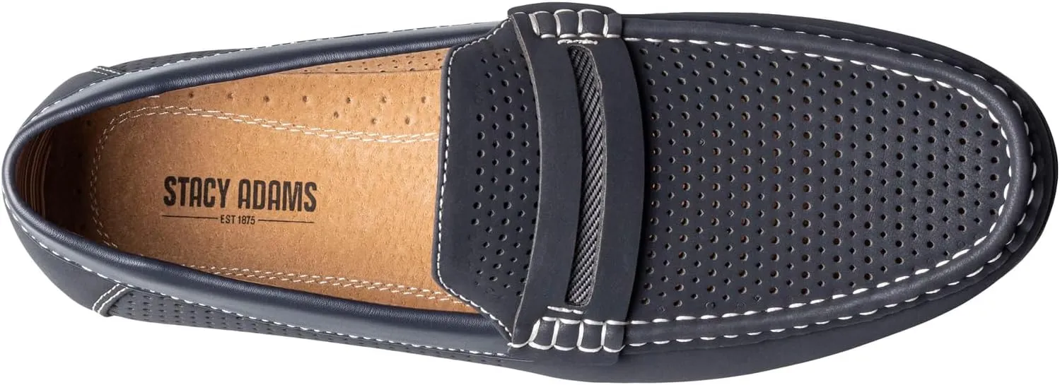 STACY ADAMS Men's Corby Slip on Driving Style Loafer