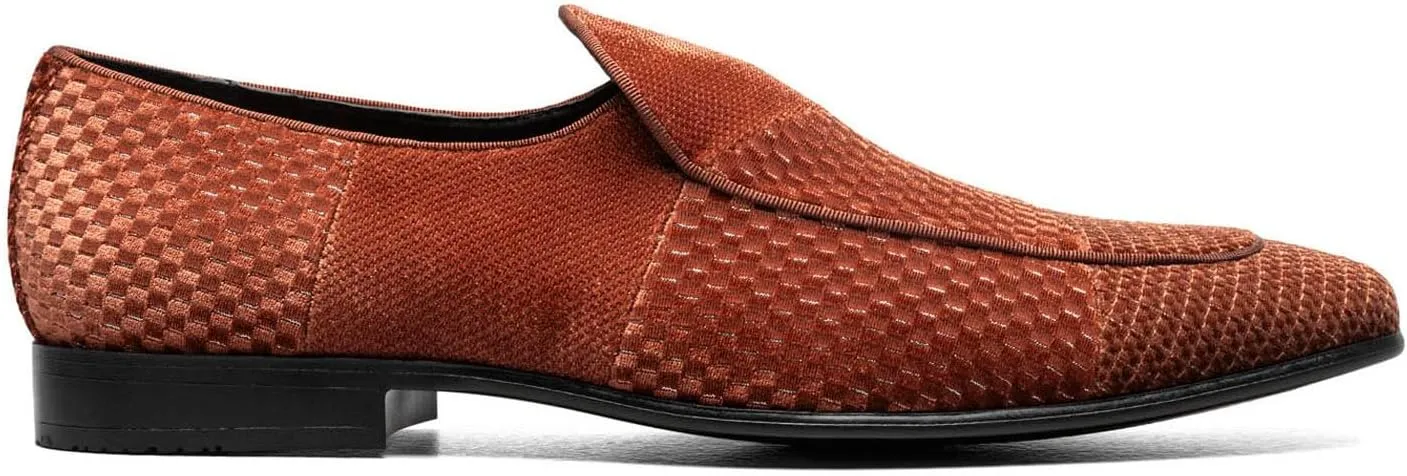 STACY ADAMS Men's Shapshaw Velour Slip on Loafer