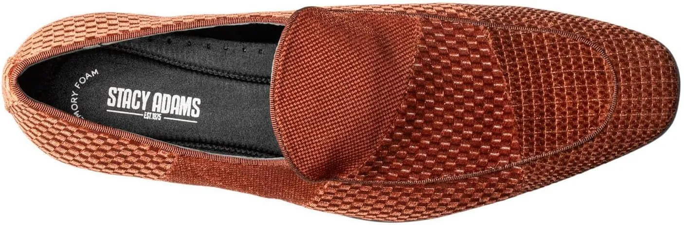 STACY ADAMS Men's Shapshaw Velour Slip on Loafer