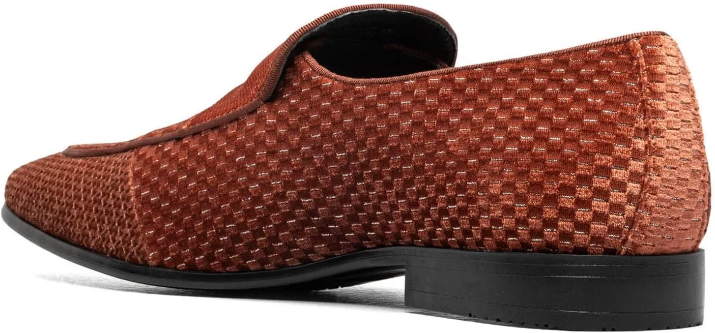 STACY ADAMS Men's Shapshaw Velour Slip on Loafer