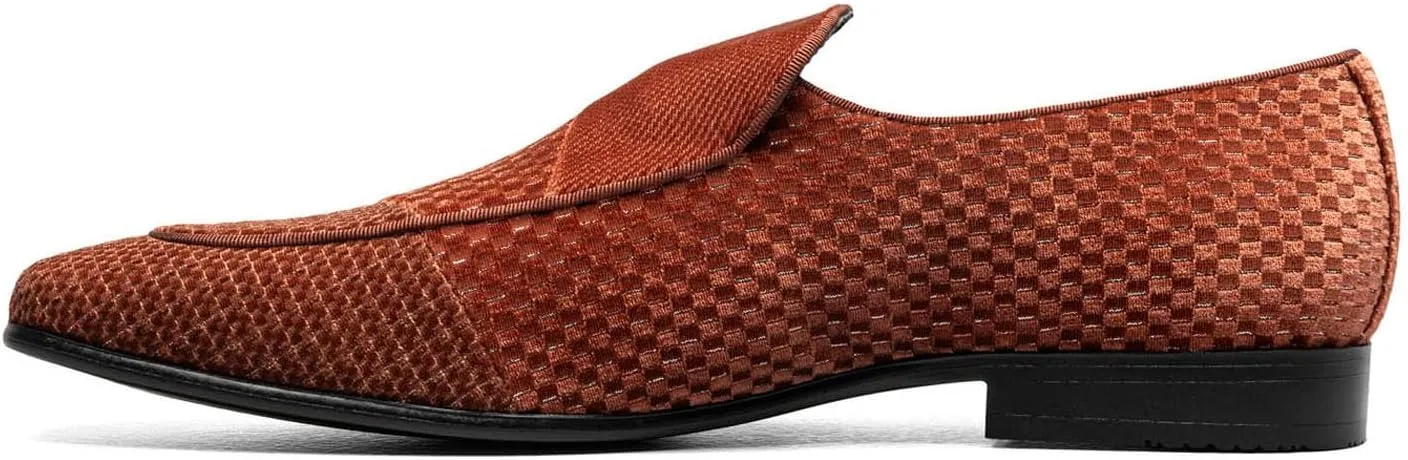STACY ADAMS Men's Shapshaw Velour Slip on Loafer