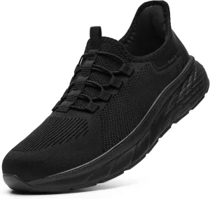 STQ Slip on Sneakers Men Comfort Walking Shoes Orthopedic Shoes for Plantar Fasciitis