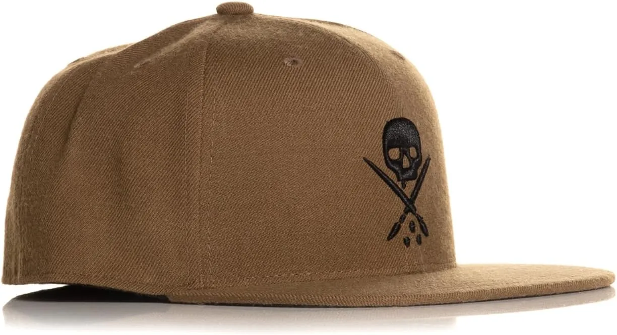 Sullen Badge Fitted Tattoo Lifestyle Logo Flat Bill Hat