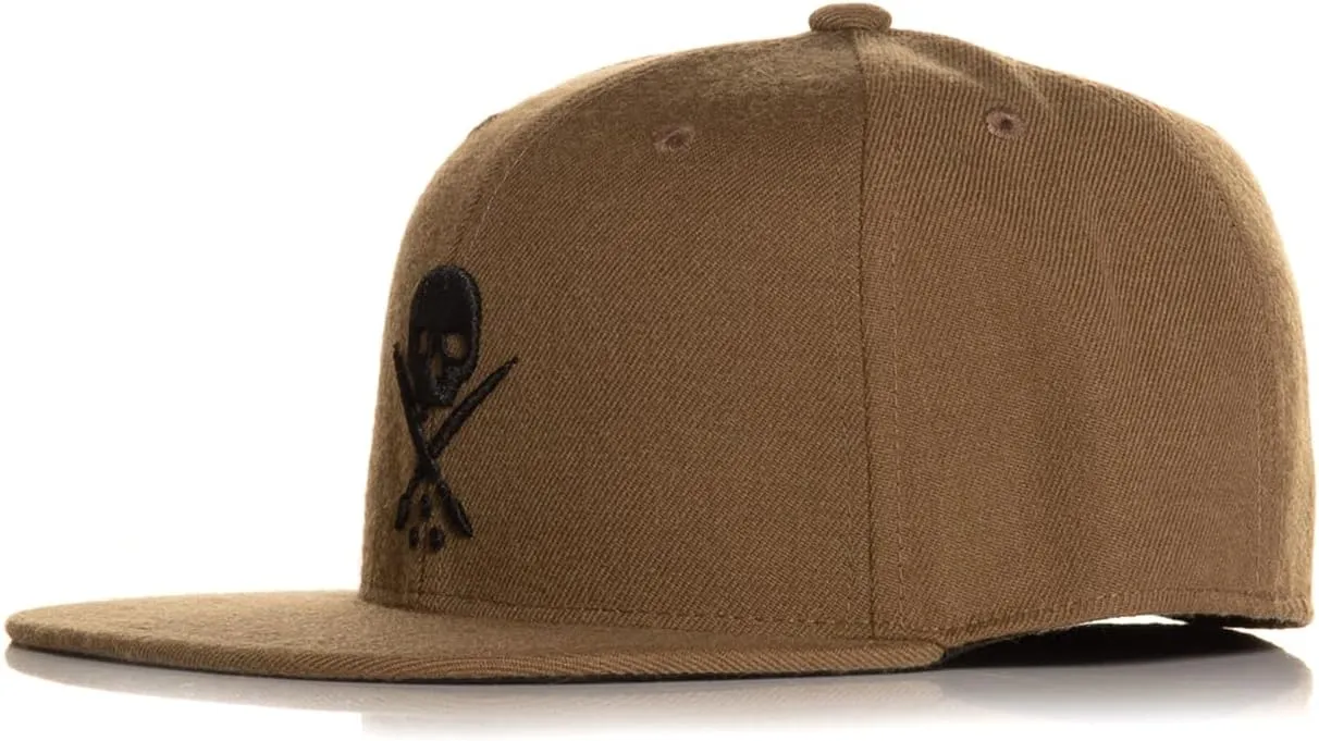 Sullen Badge Fitted Tattoo Lifestyle Logo Flat Bill Hat