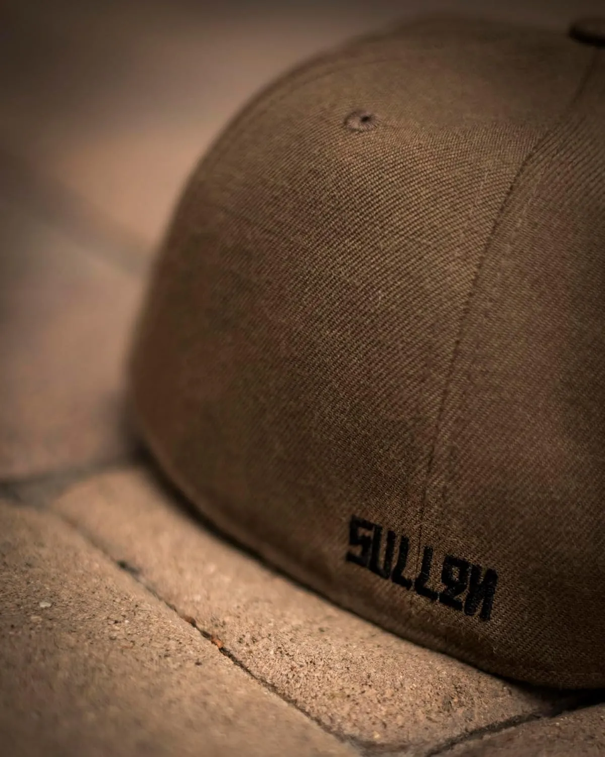 Sullen Badge Fitted Tattoo Lifestyle Logo Flat Bill Hat