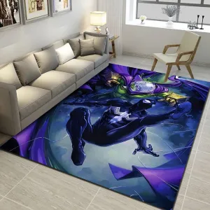 Superhero Decoration Rug for Boys Room Size 3x5 4x6 5x8 ft Non-Slip Carpet, Soft and Colorful Bedroom Bed Room Mat 63