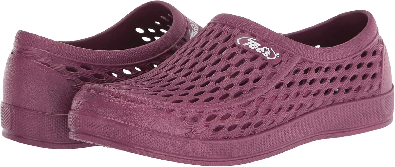 TECS Women's Summer Slip On Classic Clog Water Shoes - Lightweight, Easy to Clean and Cushioned Insole