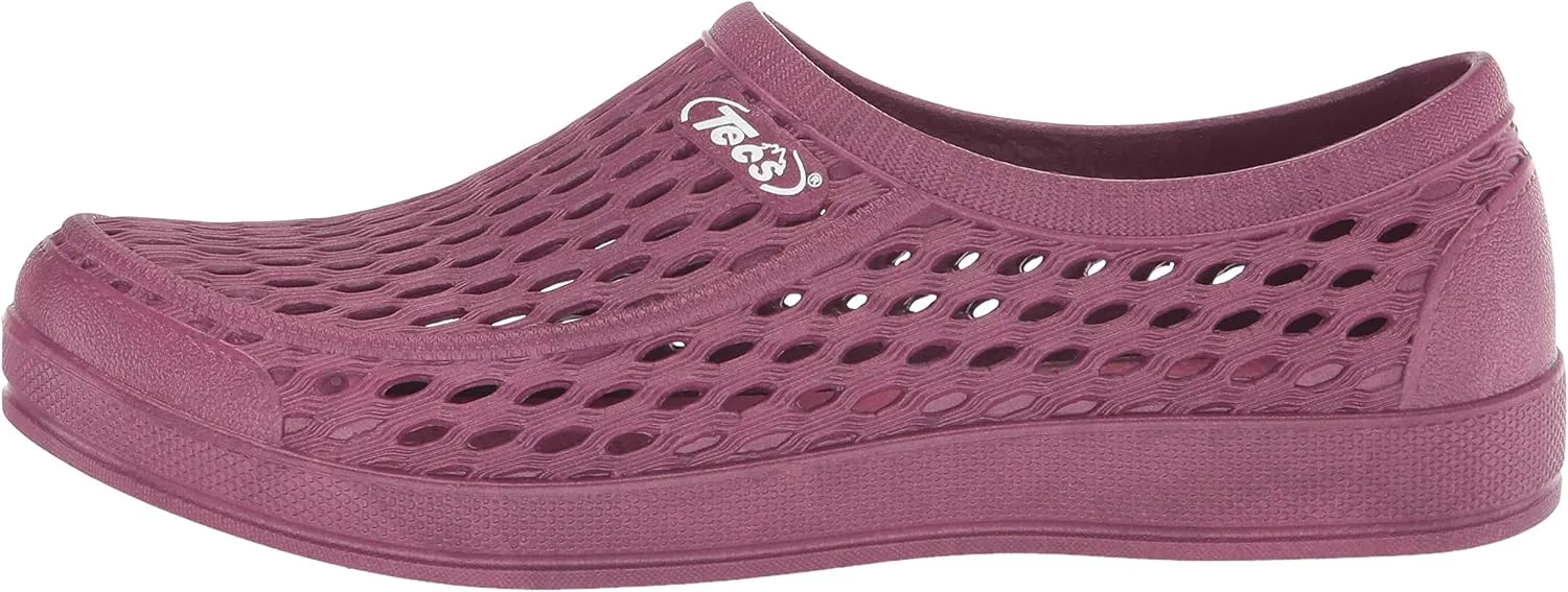 TECS Women's Summer Slip On Classic Clog Water Shoes - Lightweight, Easy to Clean and Cushioned Insole