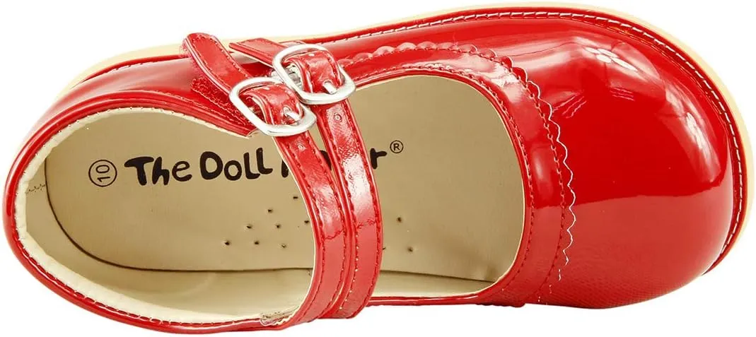 The Doll Maker Girl's Mary Jane Flat for Toddler/Little Kid School Dress Shoes