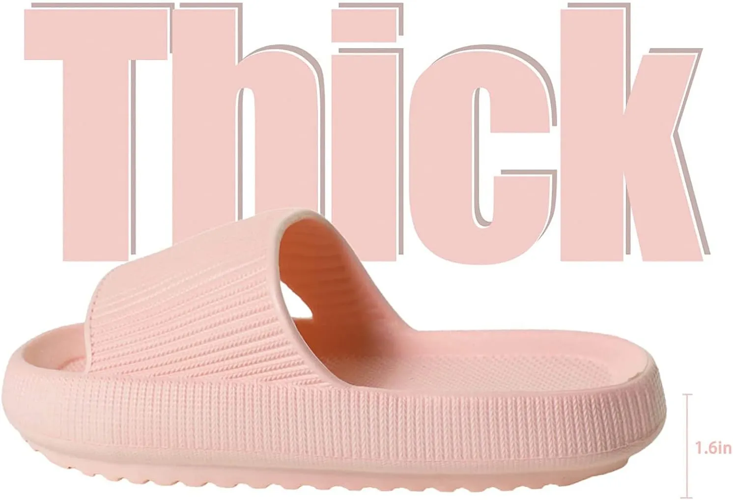 Tin Crop Massage Foam Bathroom Slippers Non-Slip Spa Shower Sandal for Women/Men