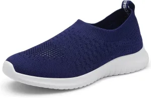 TIOSEBON Men's Slip On Walking Shoes Knit Mesh Tennis Sneaker