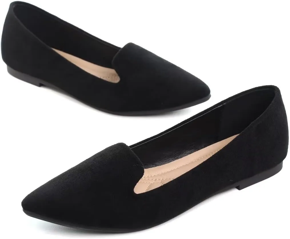 TN TANGNEST Slduv7 Women's Fashion Ballet Flats Pointed Comfortable Slip on Flat Dress Shoes