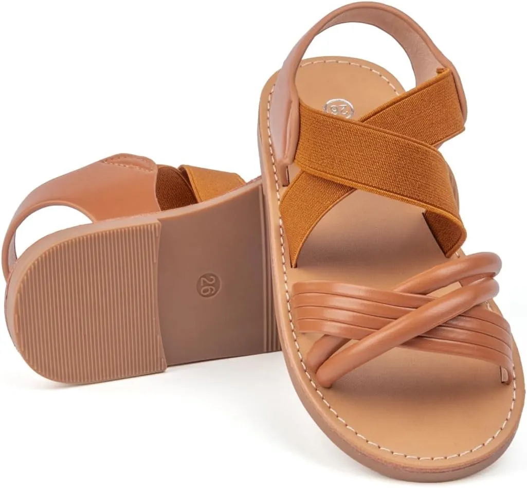 Toddler Girls Sandals Little Girl Summer Flat Sandal Baby Open Toe Outdoor Beach Holiday Dress Shoes