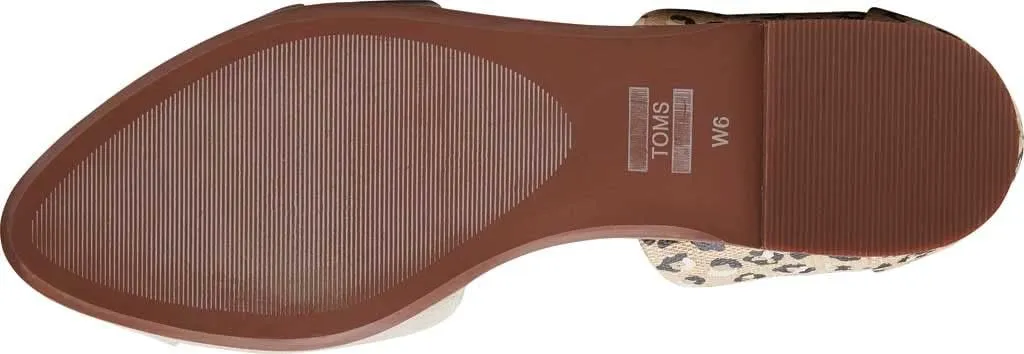 TOMS Womens Jutti Dorsay Slip On Flats - Blue