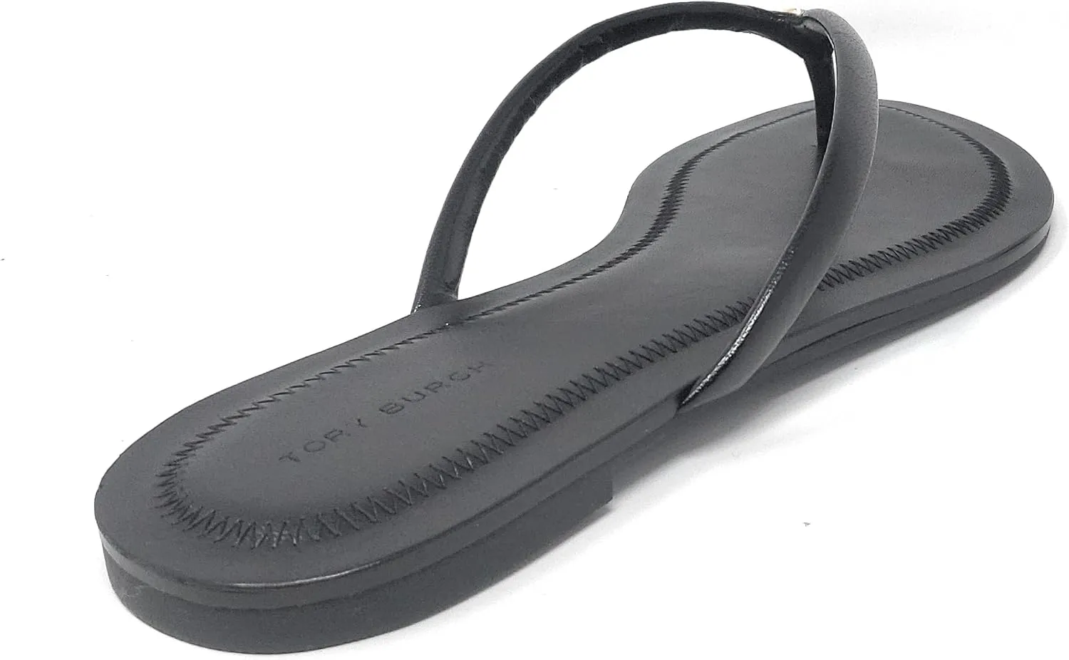 Tory Burch Women's Chelsea Leather Flip Flops - Safari Crystal Sock