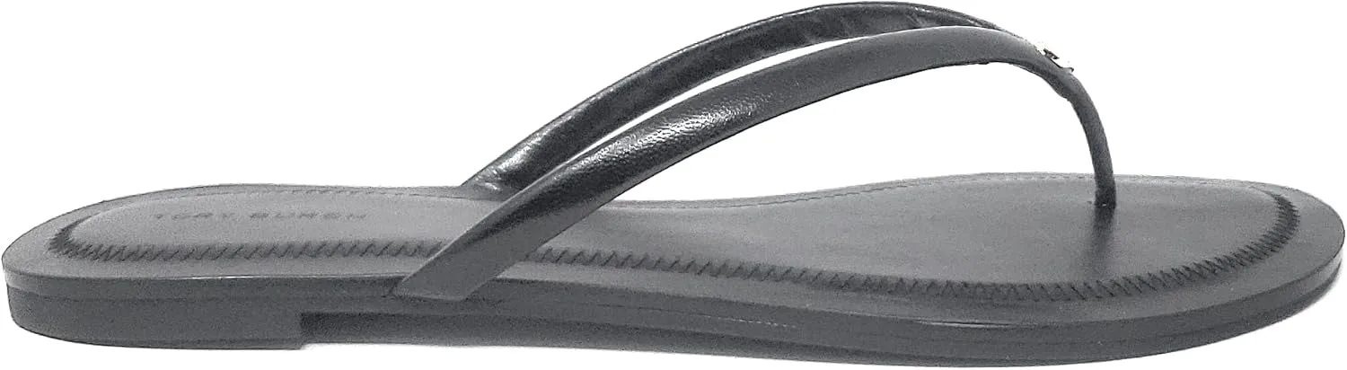 Tory Burch Women's Chelsea Leather Flip Flops - Safari Crystal Sock