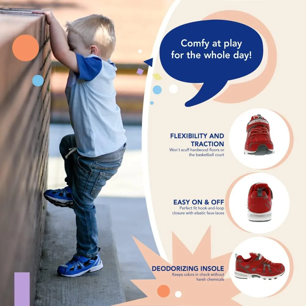 TSUKIHOSHI Storm Baby and Toddler Shoes - Strap-Closure Machine-Washable Baby Shoes with Wide Toe Box & Slip-Resistant, Non-Marking Outsoles