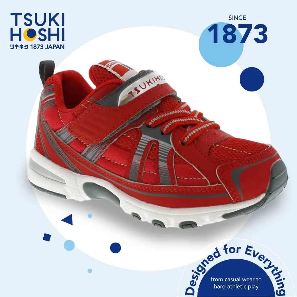 TSUKIHOSHI Storm Baby and Toddler Shoes - Strap-Closure Machine-Washable Baby Shoes with Wide Toe Box & Slip-Resistant, Non-Marking Outsoles
