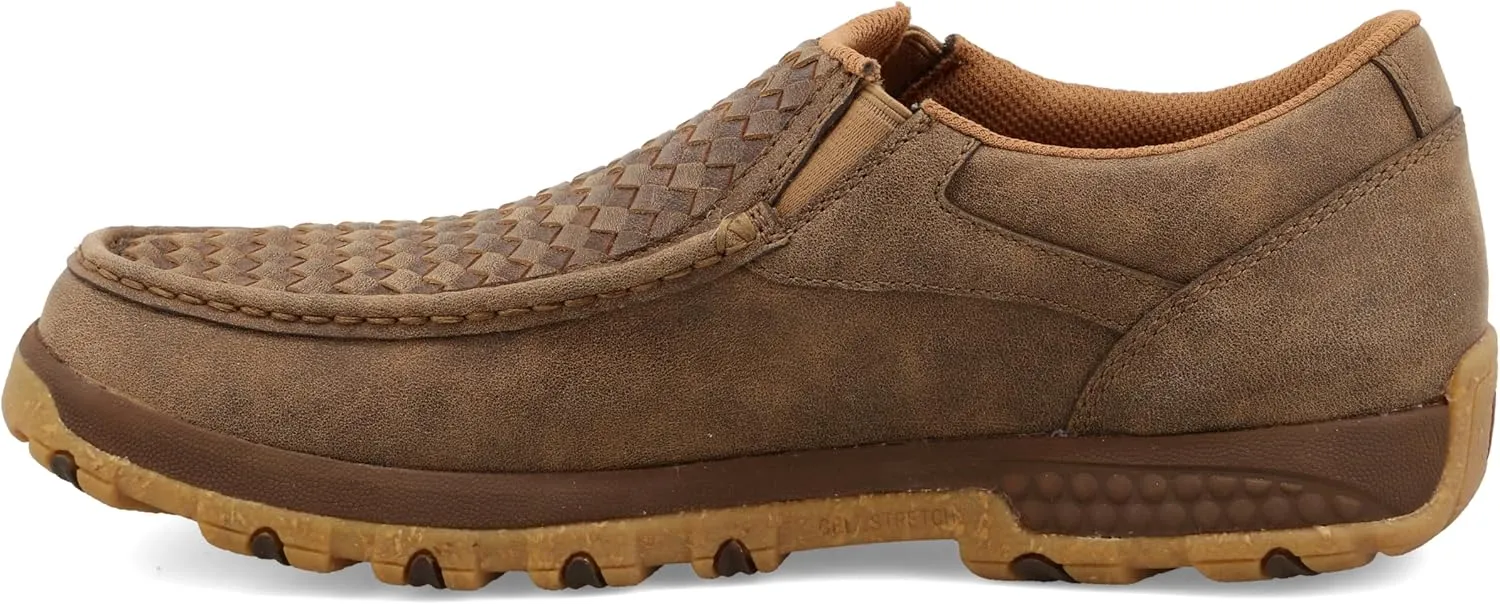Twisted X Men's Cellstretch Casual Slip-on Leather Shoes Driving Style Loafer