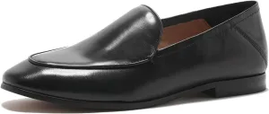 U-lite Women's Cow Leather Slip On Loafers Metal Decoration Flat Mules