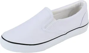UJoowalk Womens Canvas Slip on Fashion Sneaker Skate Shoe