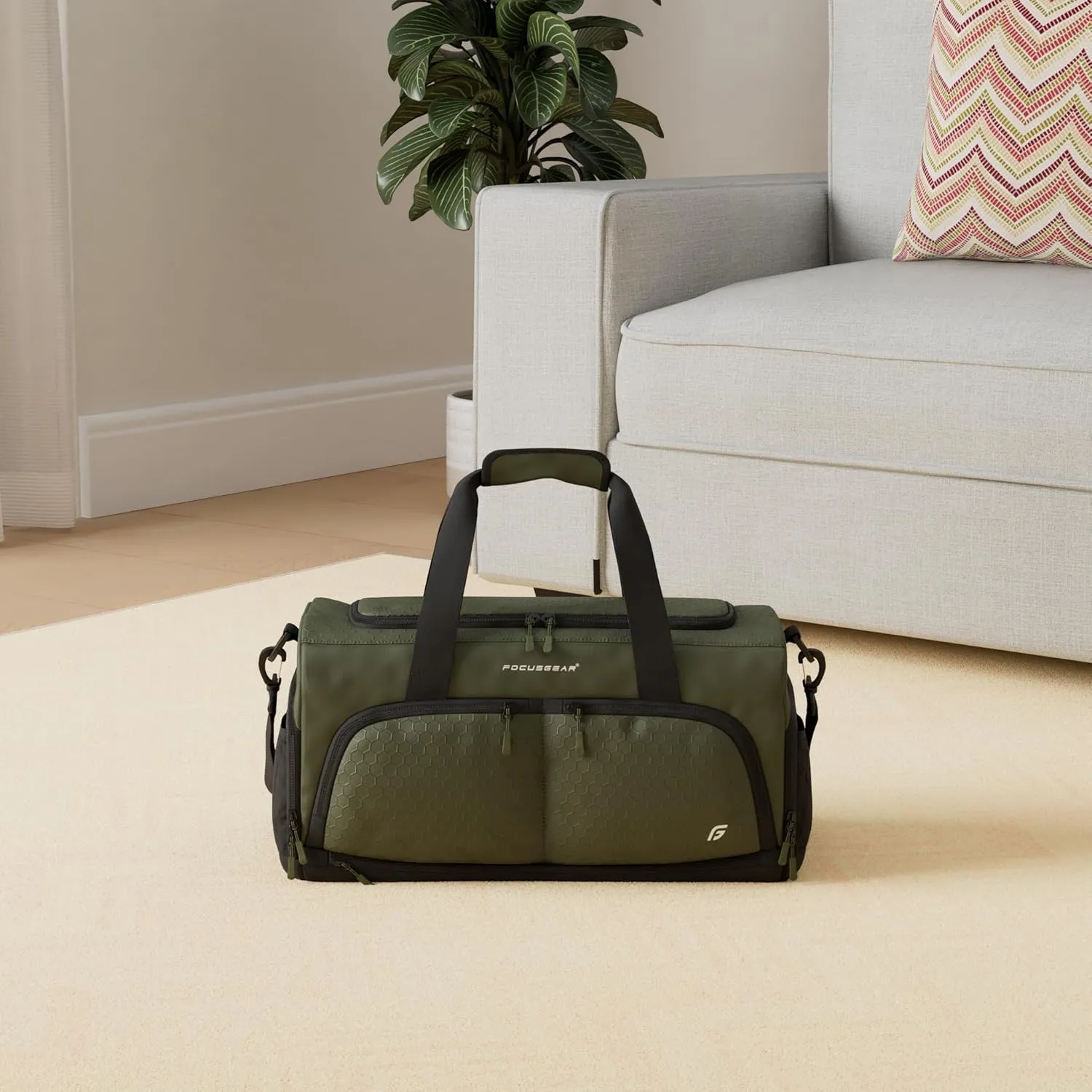 Ultimate Gym Bag 2.0: The Durable Crowdsource Designed Duffel Bag with 10 Optimal Compartments Including Water Resistant Pouch