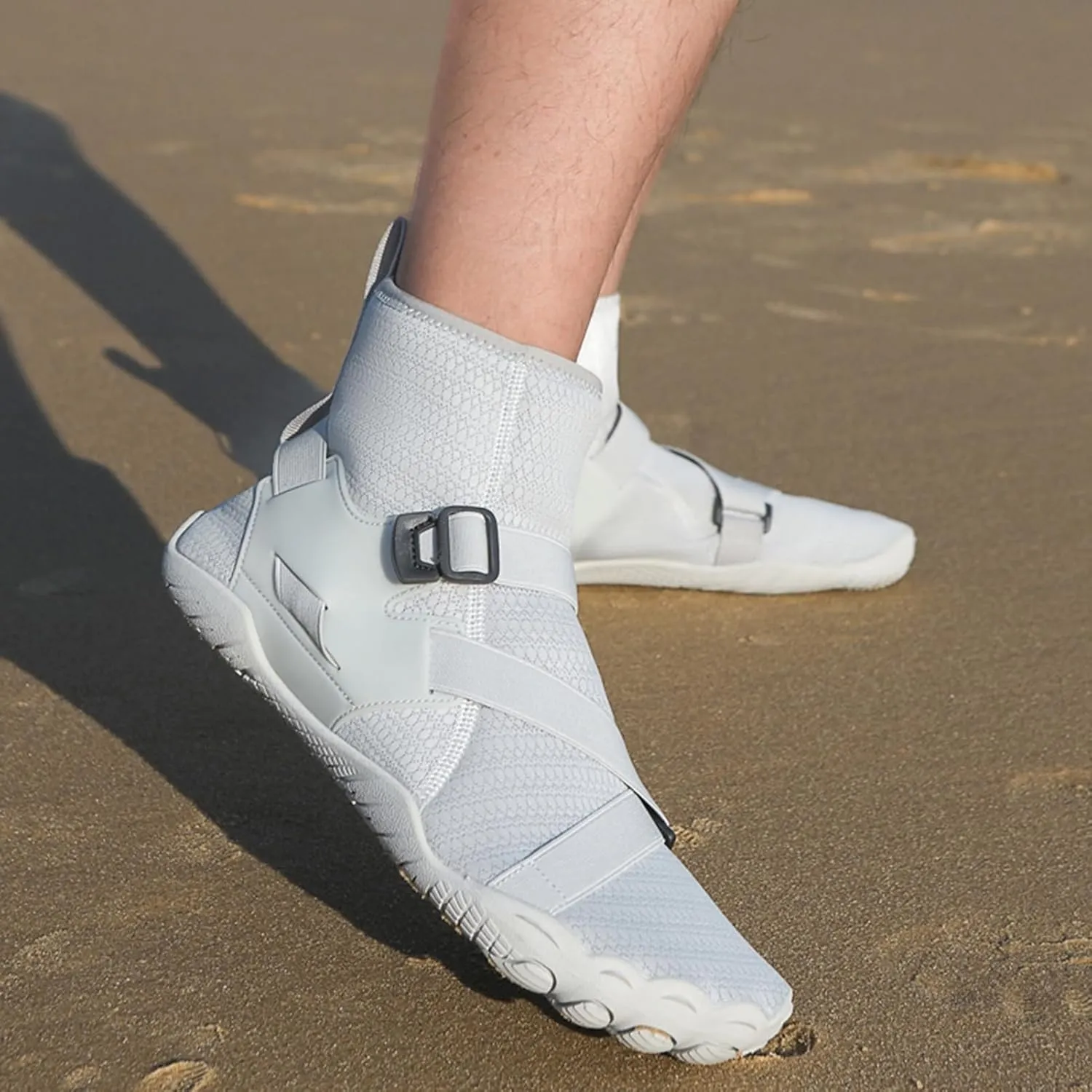 UMANPOO Men Water Shoes Women Barefoot Slip on Sneaker Swim Aqua Beach Running Walking Hiking Cycling Non Slip High Top