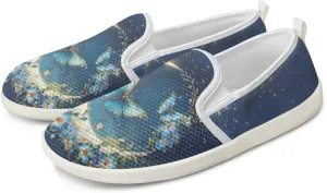 UNICEU Slip On Sneakers for Women Mesh Running Shoes with Anti Slip Rubber Sole,Lightweight Flat Loafers Casual Walking Shoes