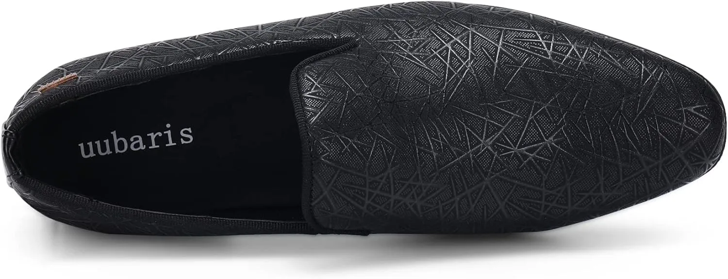 UUBARIS Mens Dress Loafers Tuxedo Suit Slip on Shoes