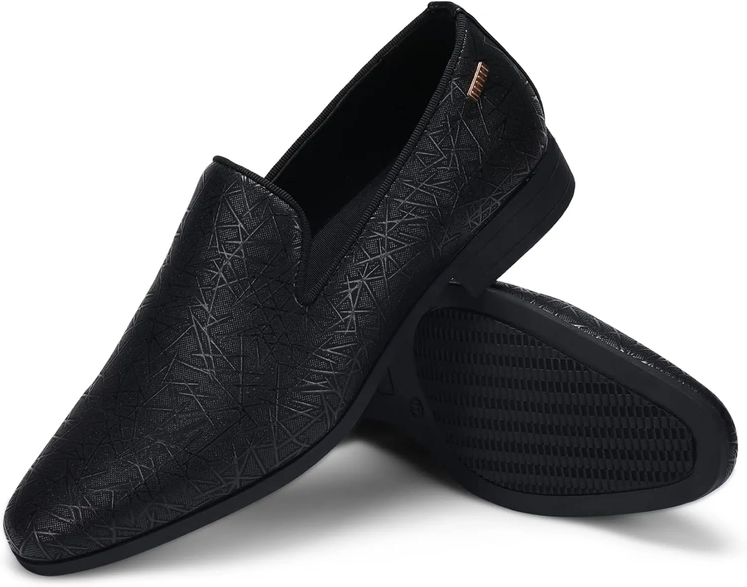 UUBARIS Mens Dress Loafers Tuxedo Suit Slip on Shoes