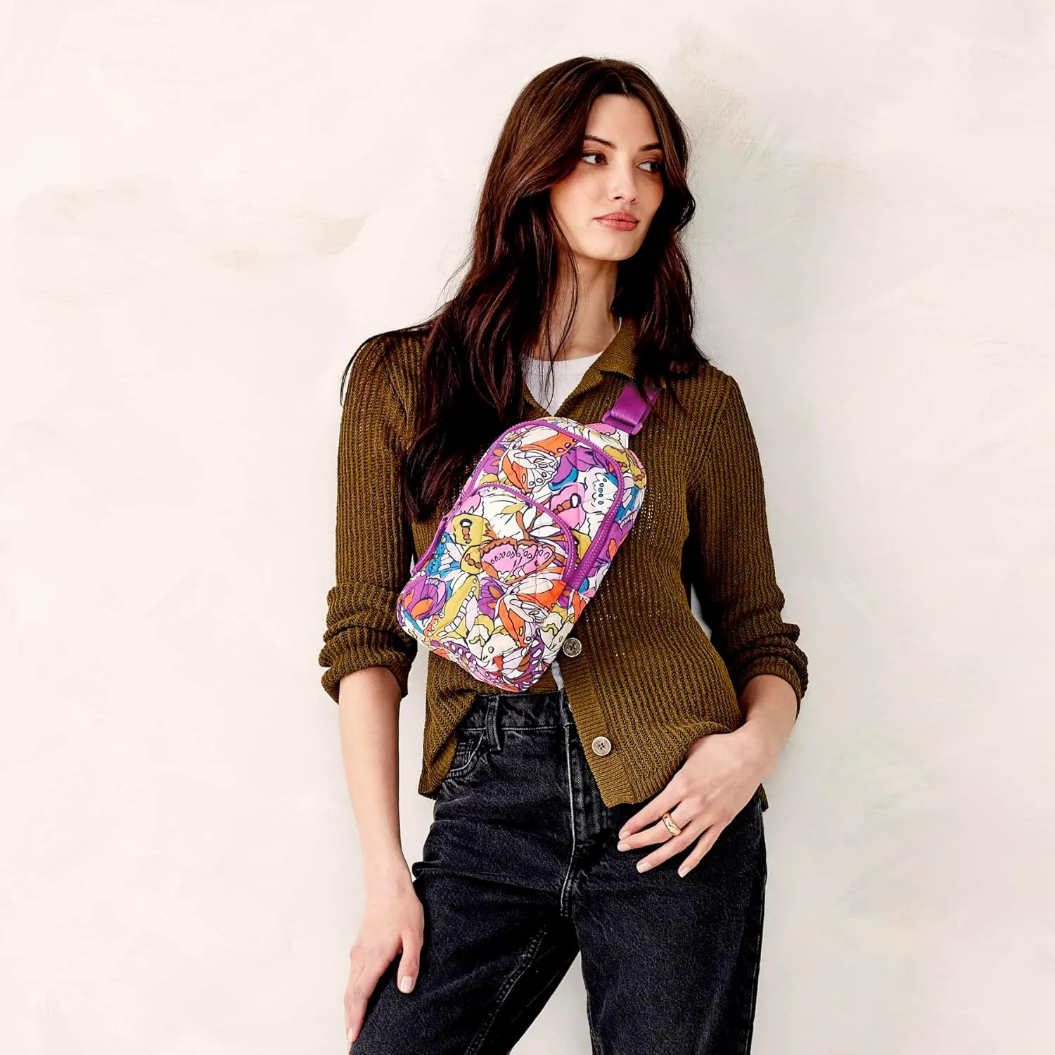 Vera Bradley Featherweight Lorman Sling Backpack