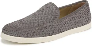 Vince Mens Sonoma Loafer Smoke Grey Woven Suede 9.5 M