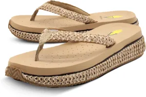 VOLATILE Women's Palau Slip-On Thong Wedge Sandal