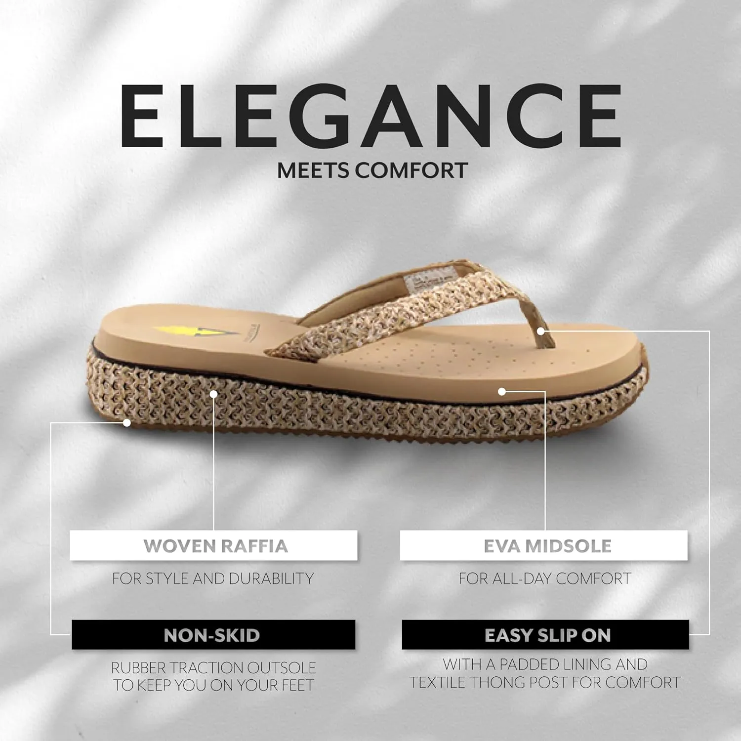 VOLATILE Women's Palau Slip-On Thong Wedge Sandal
